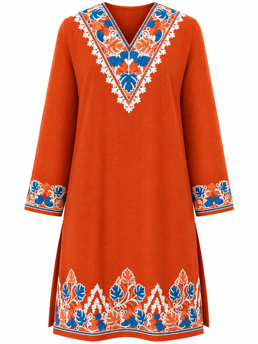 Kashmir Aari cotton Co-Ord Set | Sassy Salmon